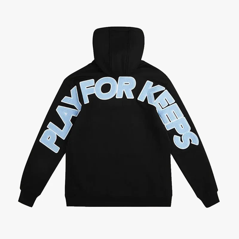 GEEDUP Play For Keeps Hoodie Black/Baby Blue