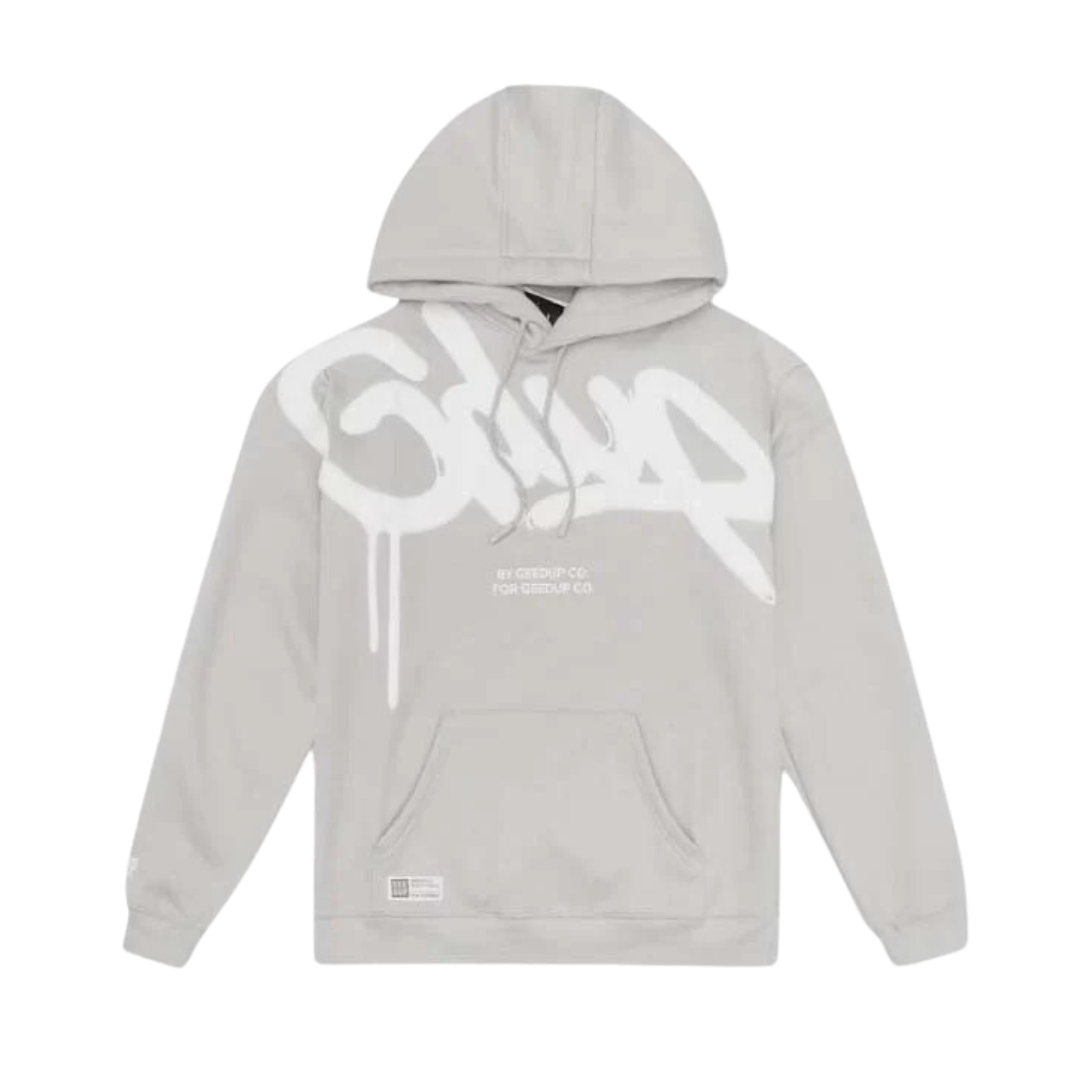 GEEDUP Handstyle Hoodie Grey/White