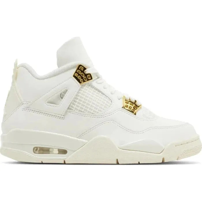 NIKE AIR JORDAN 4 RETRO 'METALLIC GOLD' WOMEN'S