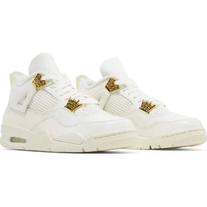 NIKE AIR JORDAN 4 RETRO 'METALLIC GOLD' WOMEN'S