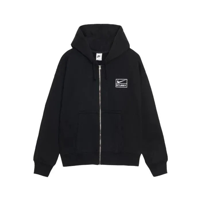 Nike x Stussy Fleece Zip Hoodie Black