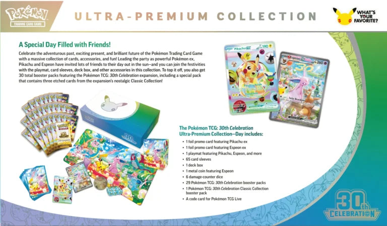 Pokémon TCG: 30th Celebration Ultra-Premium Collection (Day or Night)