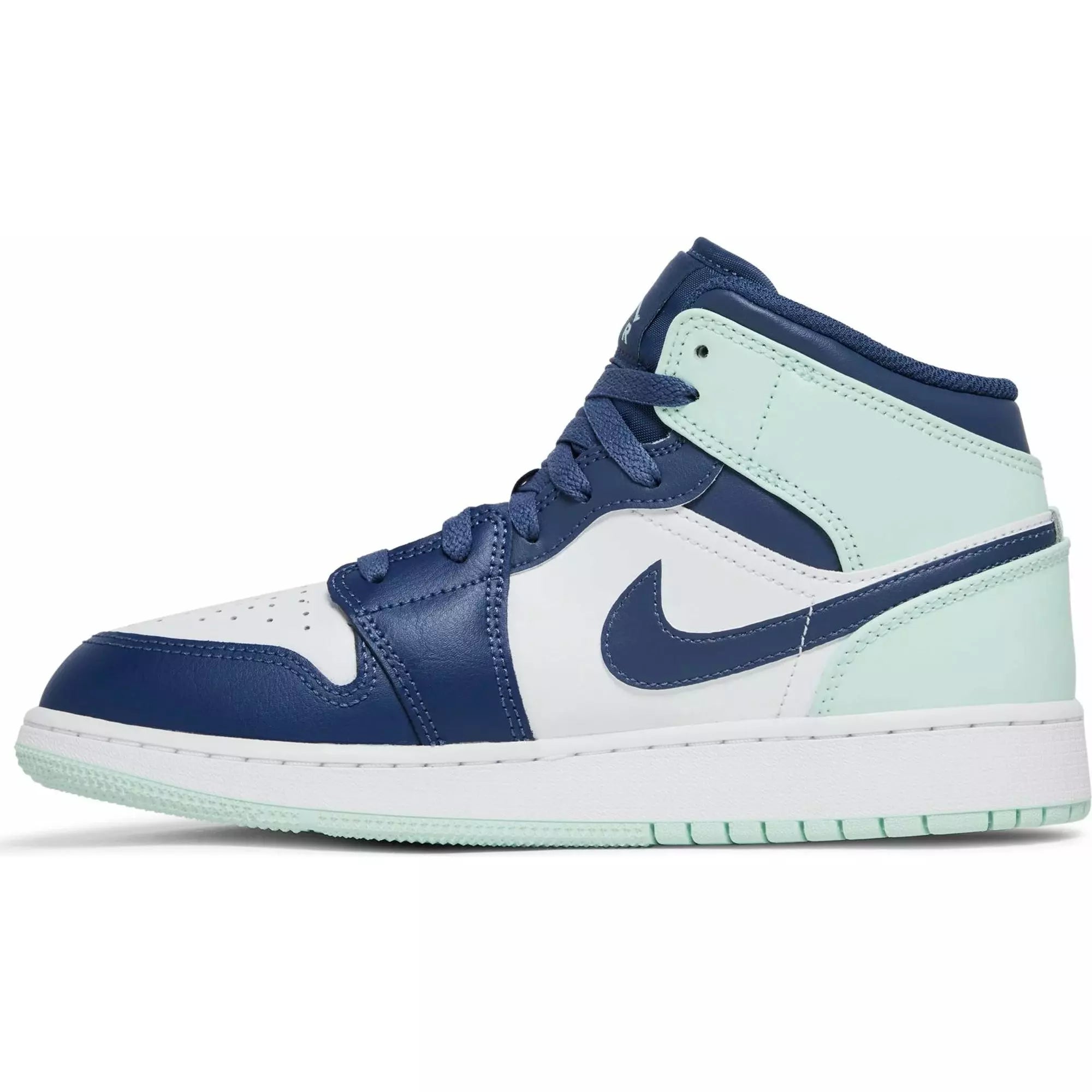 Nike Air Jordan 1 Mid Blue Mint Grade School