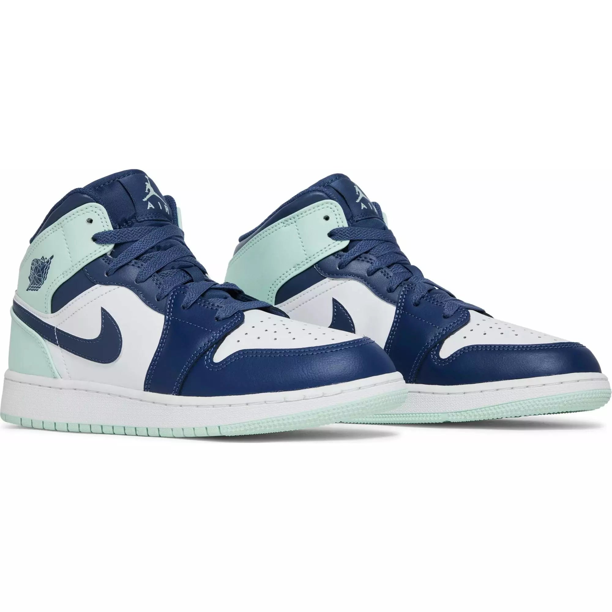 Nike Air Jordan 1 Mid Blue Mint Grade School