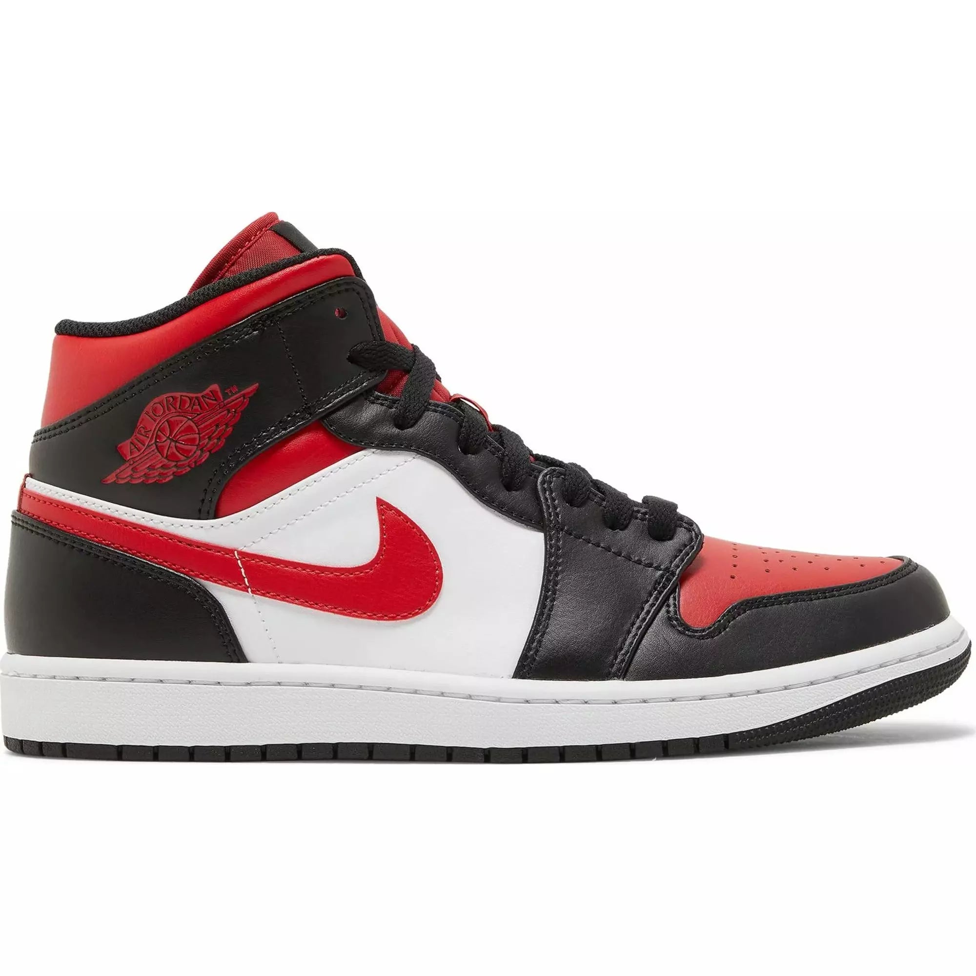 Nike Air Jordan 1 Mid Bred Toe