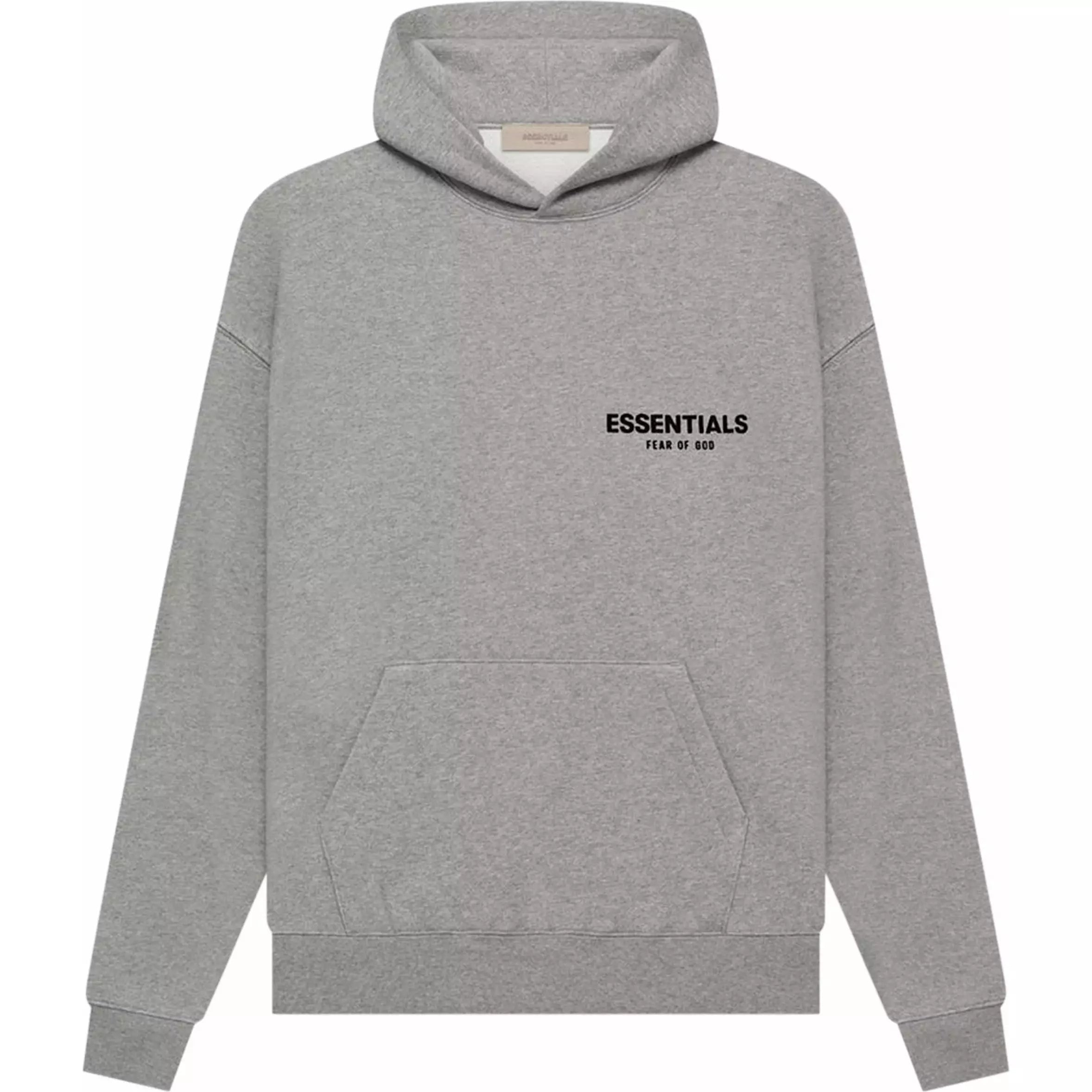 Fear Of God Essentials Hoodie Dark Oatmeal SS22