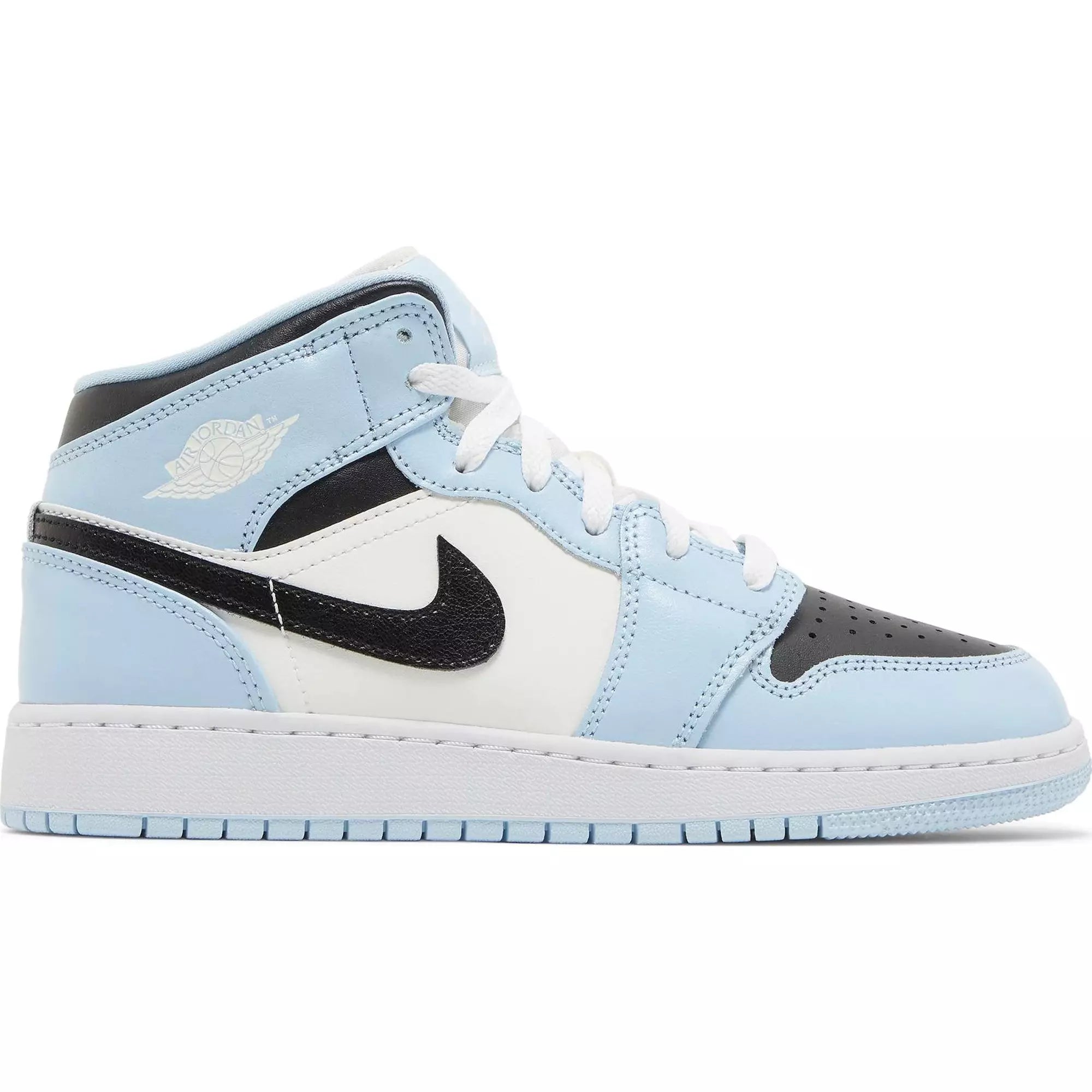 Nike Air Jordan 1 Mid Ice Blue Grade School