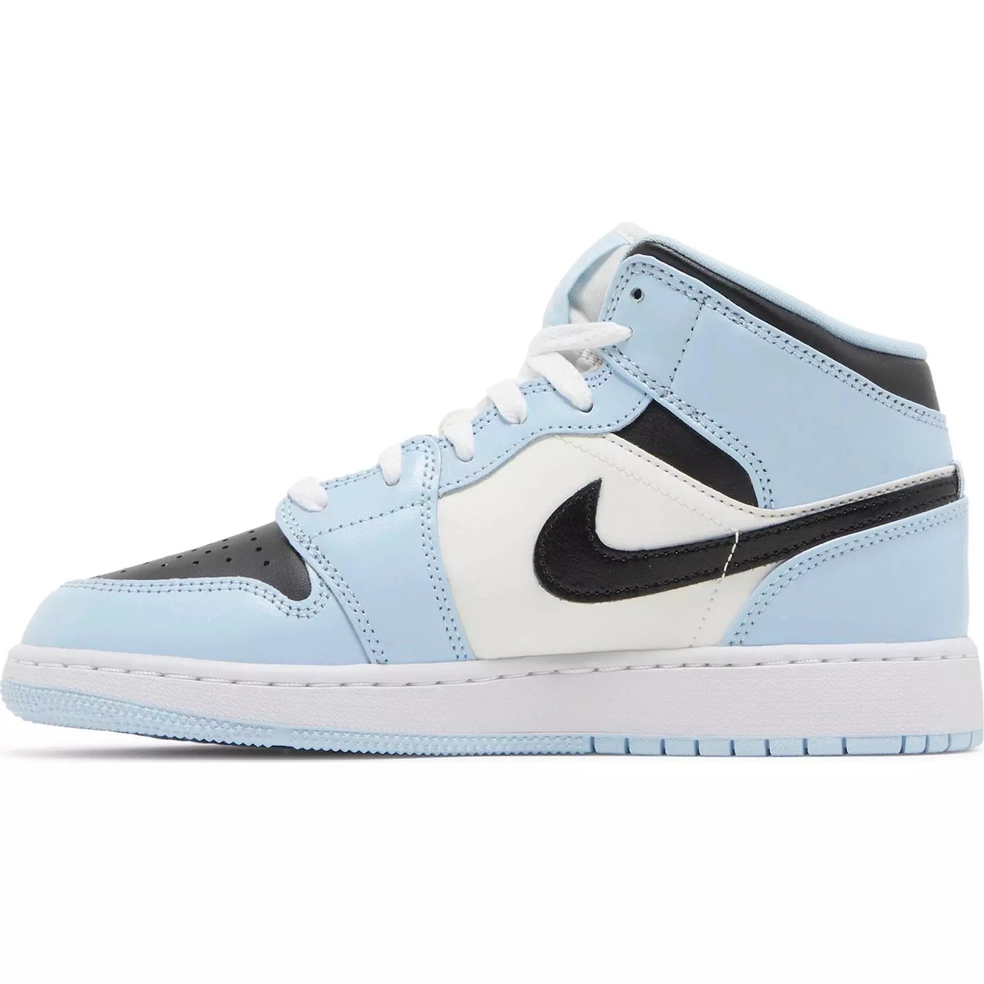 Nike Air Jordan 1 Mid Ice Blue Grade School