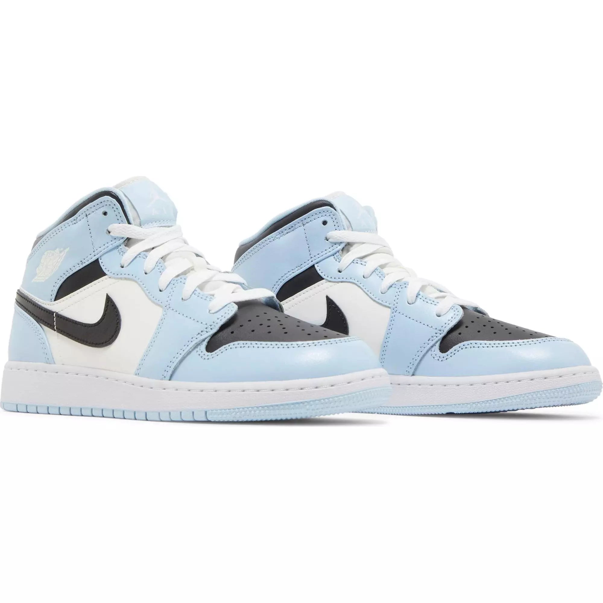 Nike Air Jordan 1 Mid Ice Blue Grade School