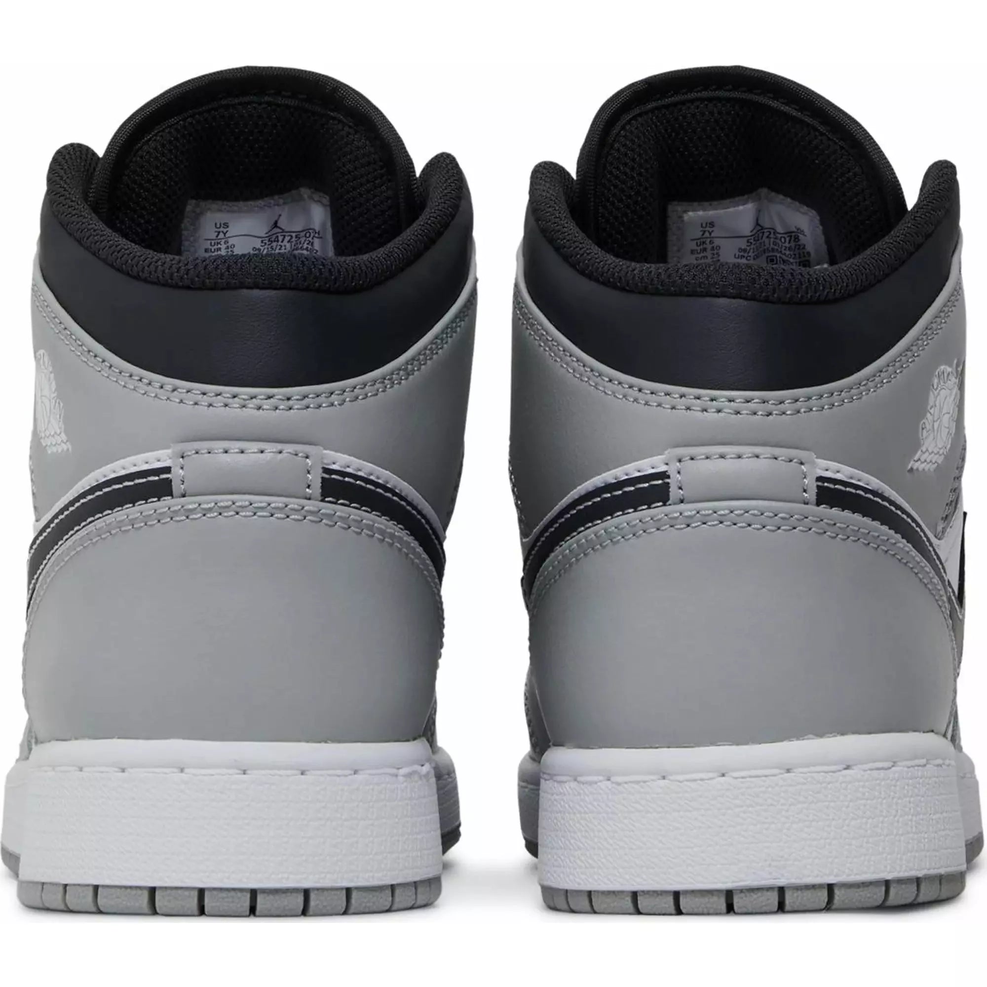 Nike Air Jordan 1 Mid Light Smoke Grey Grade School