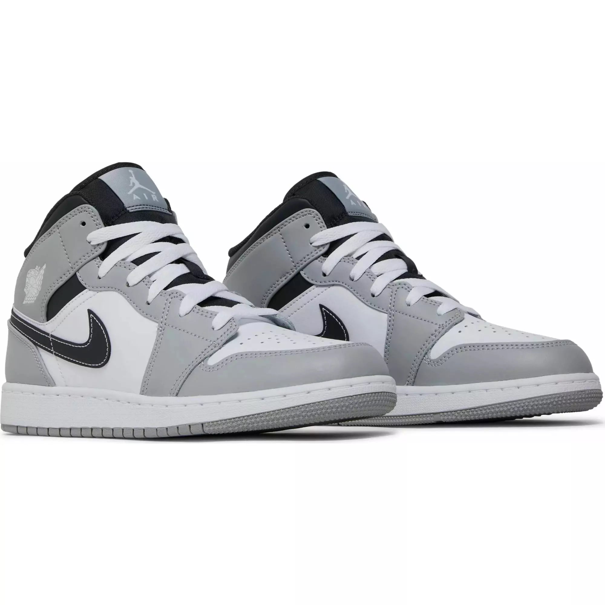 Nike Air Jordan 1 Mid Light Smoke Grey Grade School