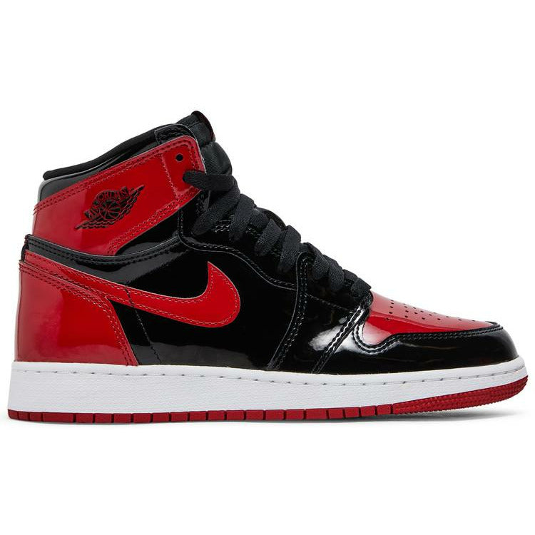 Nike Air Jordan 1 High Patent Bred Grade School