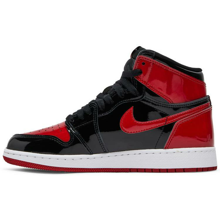 Nike Air Jordan 1 High Patent Bred Grade School