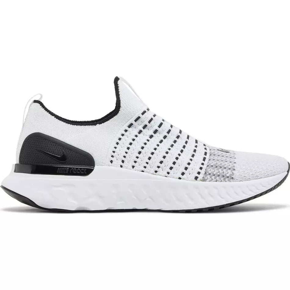 Nike React Phantom Run Flyknit 2 White And Black/Oreo